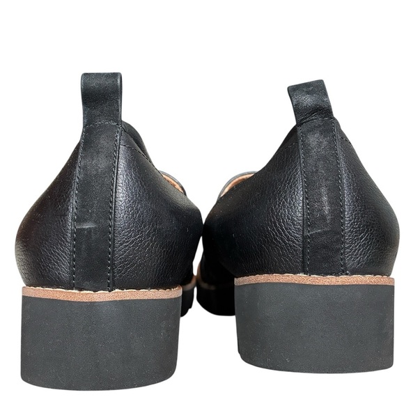 Vionic Cynthia Leather Loafer Chunky Chain Detail Black Leather Size 8 - Picture 8 of 11